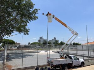 Nova praça de esportes na região do Portal recebe iluminação de LED